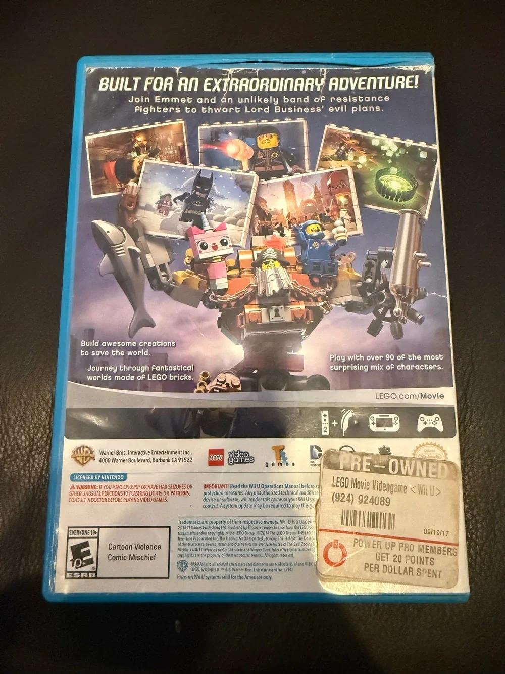 Lego The Lego Movie Videogame Wii U - Blue